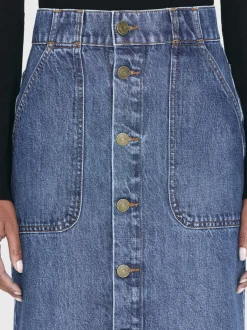 Modern Pocket Midi Skirt in October
