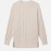 Oversized Cable Knit Sweater in Cream