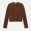 Patch Pocket Cardi in Camel