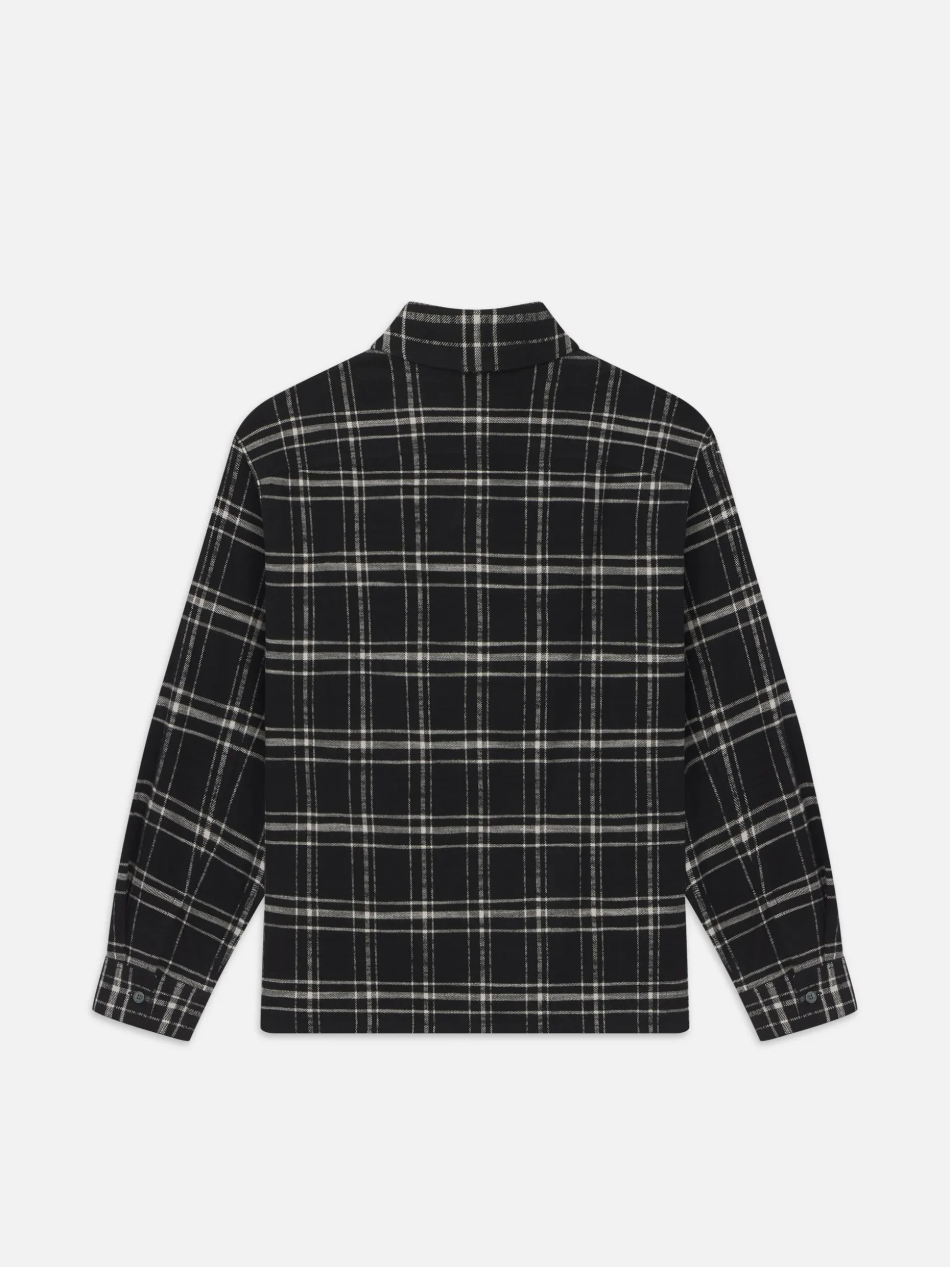 Plaid Overshirt in Black Plaid