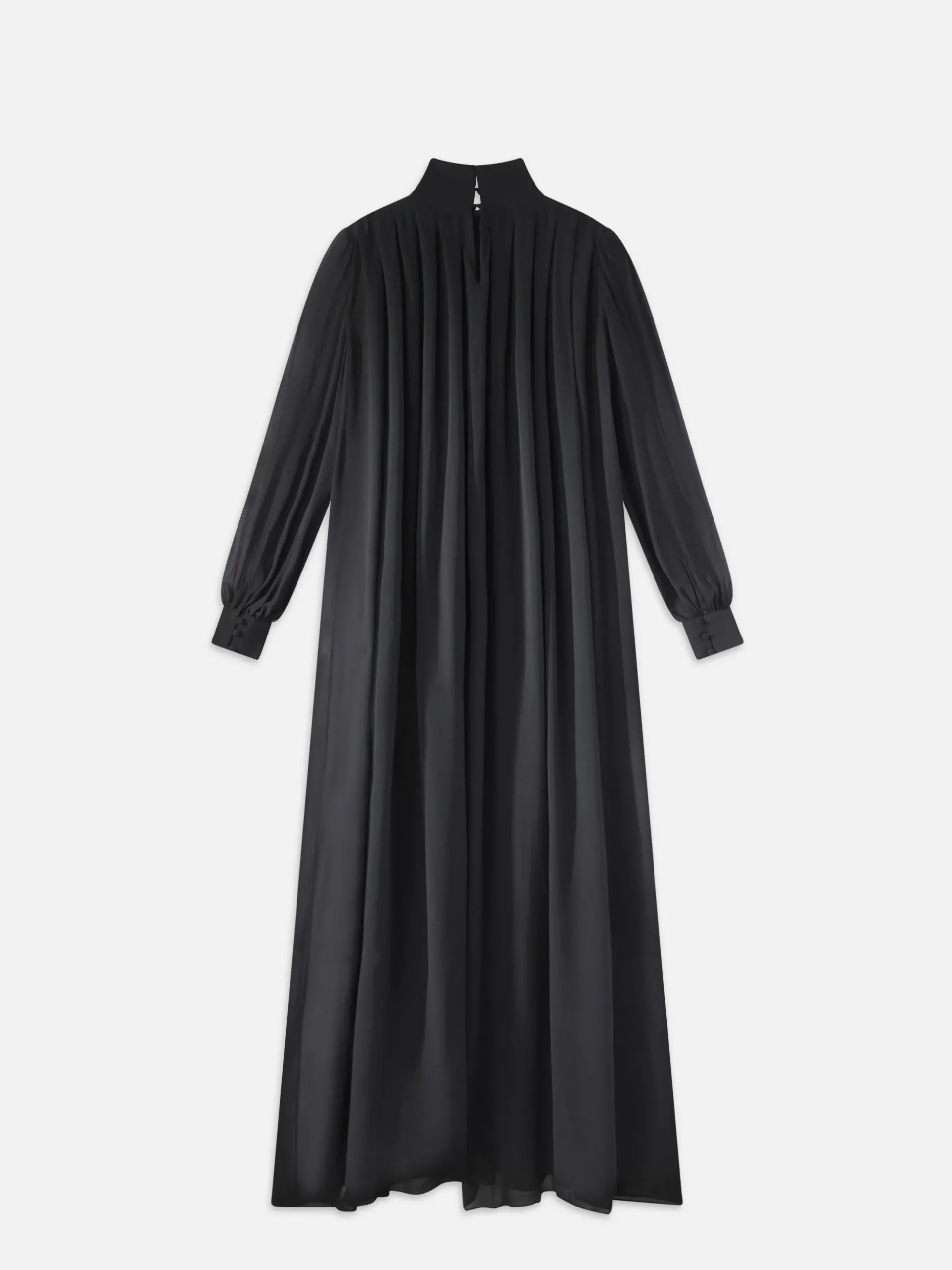 Pleated Column Maxi in Black