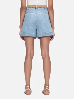 Pleated Wide Cuff Short in Rhythm