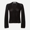Pointelle Cardi in Black