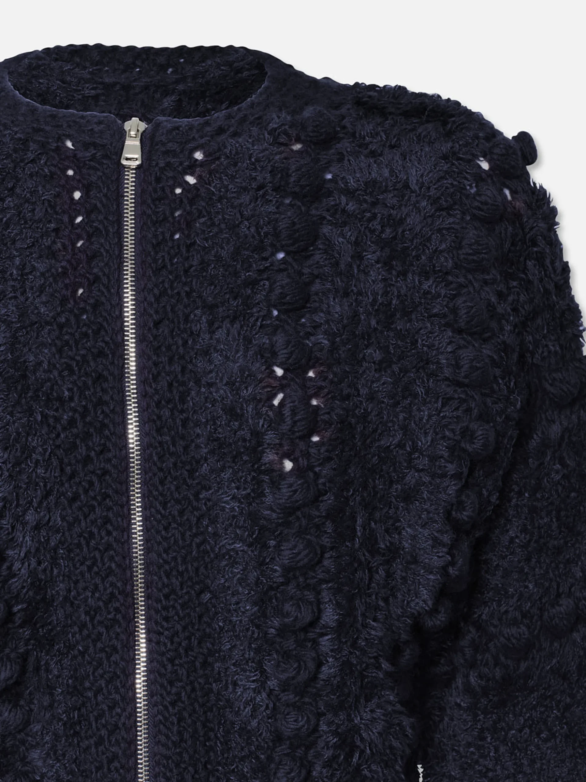 Pom Pom Cardi in Navy