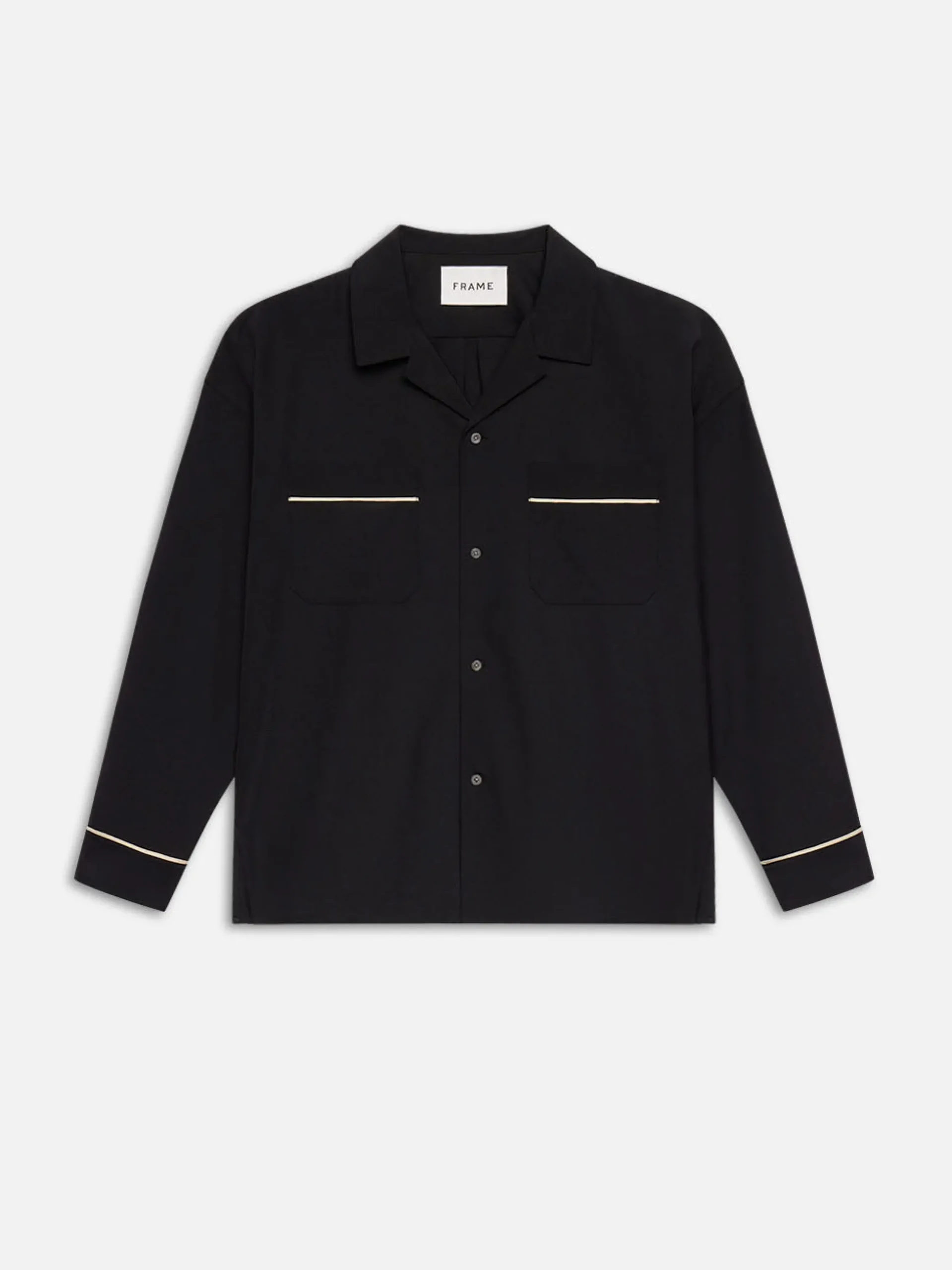 Pyjama Shirt in Black