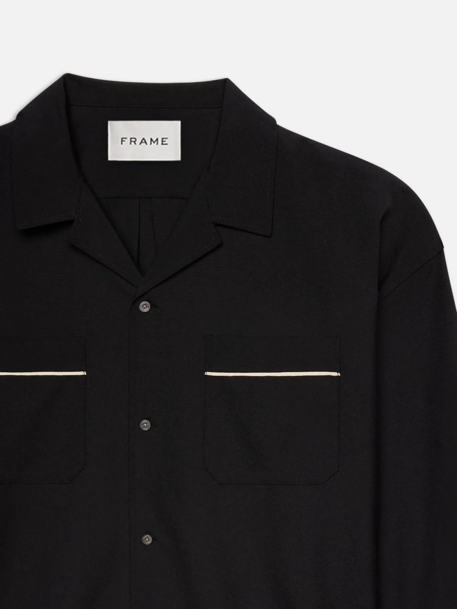 Pyjama Shirt in Black