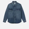 Relaxed Denim Shirt in Briset