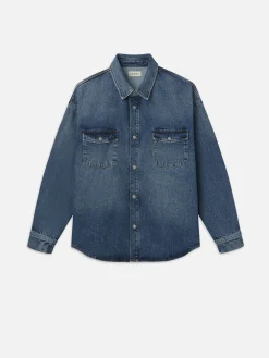 Relaxed Denim Shirt in Briset