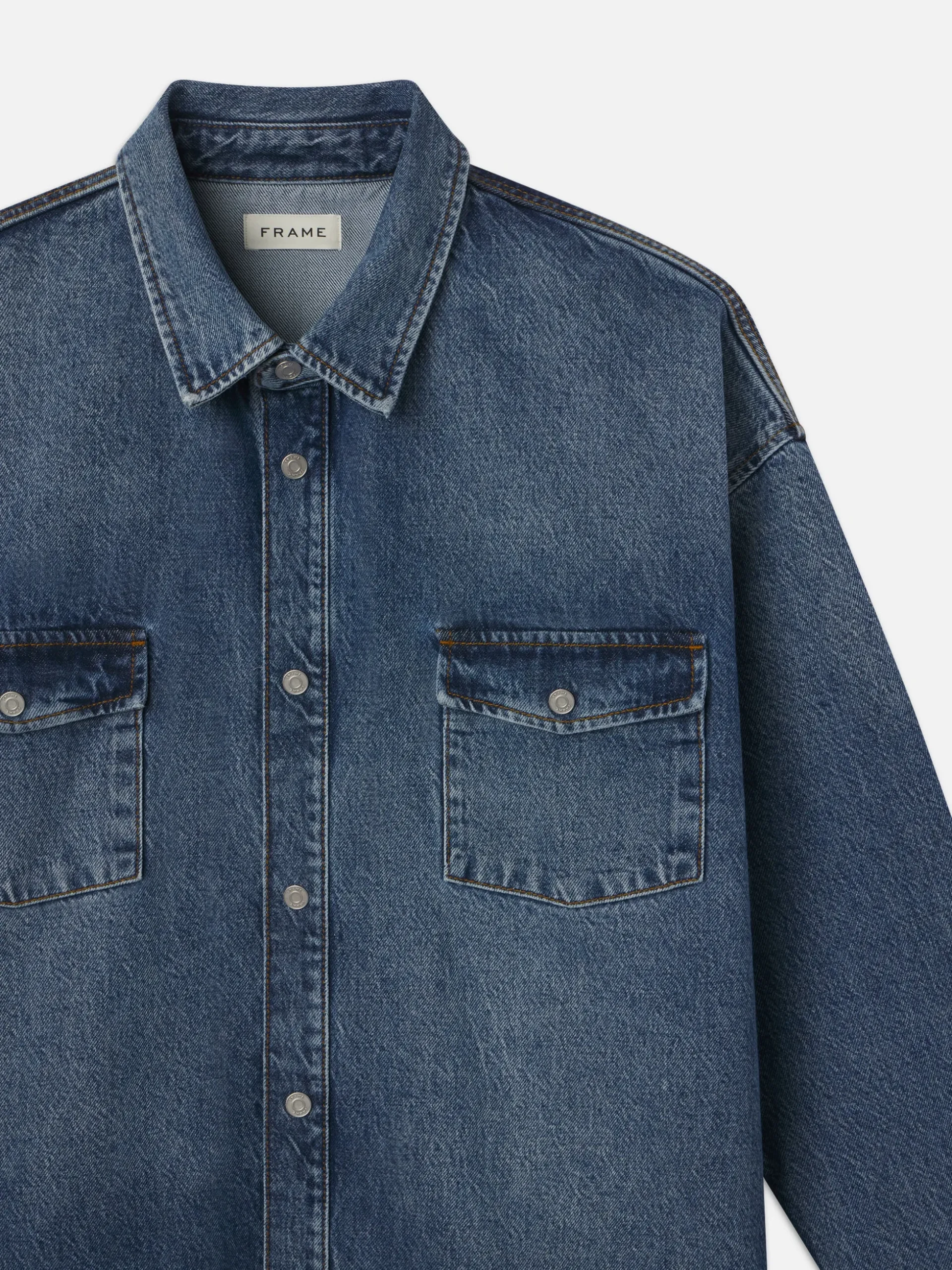Relaxed Denim Shirt in Briset
