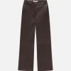 Relaxed Leather Trouser in Chocolate Brown