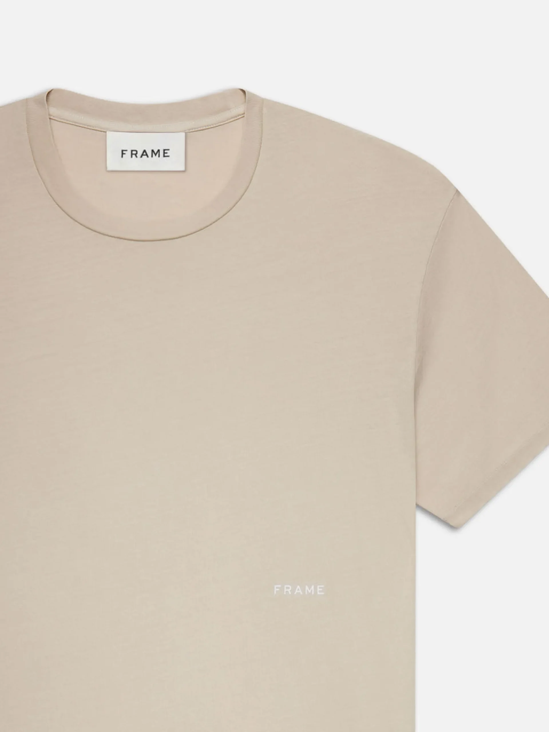 Relaxed Tee in Washed Off White