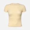 Rib Baby Crew Tee in Canary