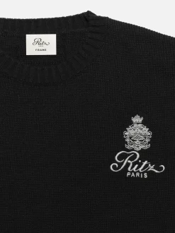 Ritz Men's Cashmere Crewneck in Black