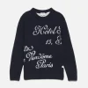 Ritz Mens Crew Sweater in Navy Multi