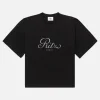 Ritz Men's Cropped Relaxed T Shirt in Black