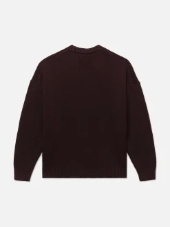 Ritz Unisex Cashmere Sweater in Bordeaux