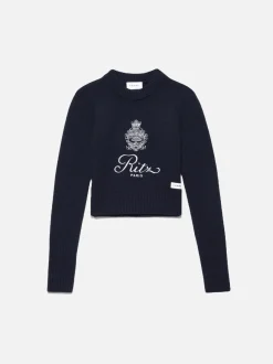 Ritz Women's Cashmere Sweater in Navy