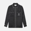 Ritz Women's Pajama Shirt in Black Multi