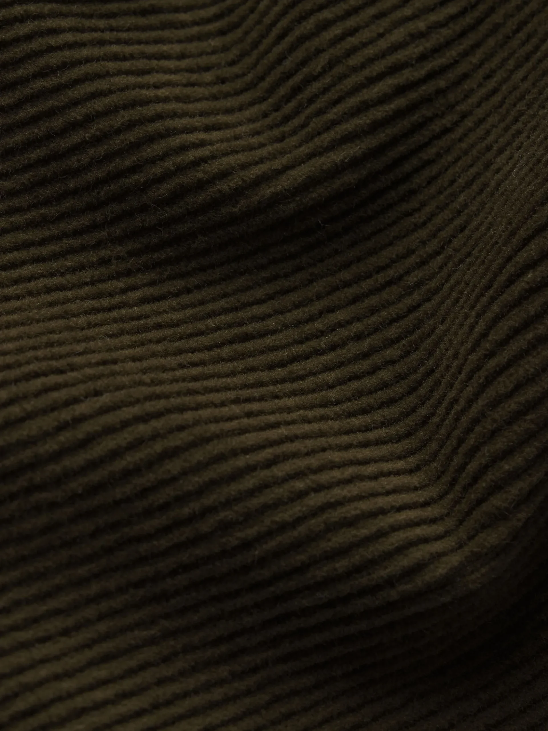 70's Cropped Wide Leg Corduroy in Rich Military