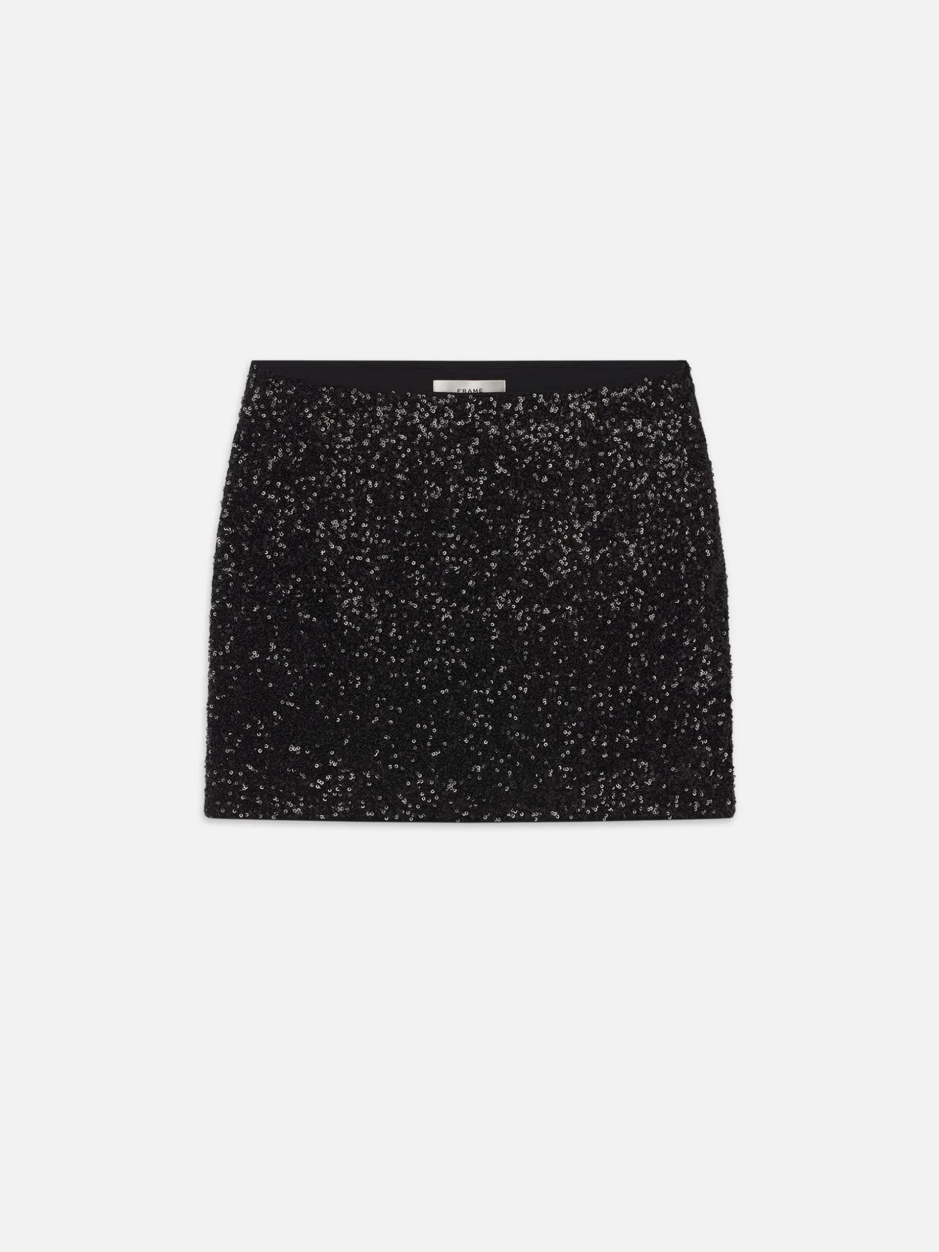 Sequin Mini Skirt in Black