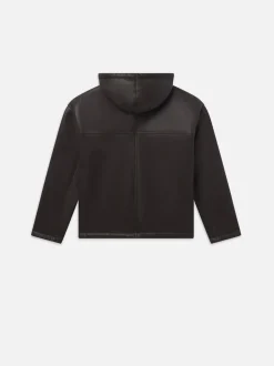 Sherpa Hoodie in Dark Brown