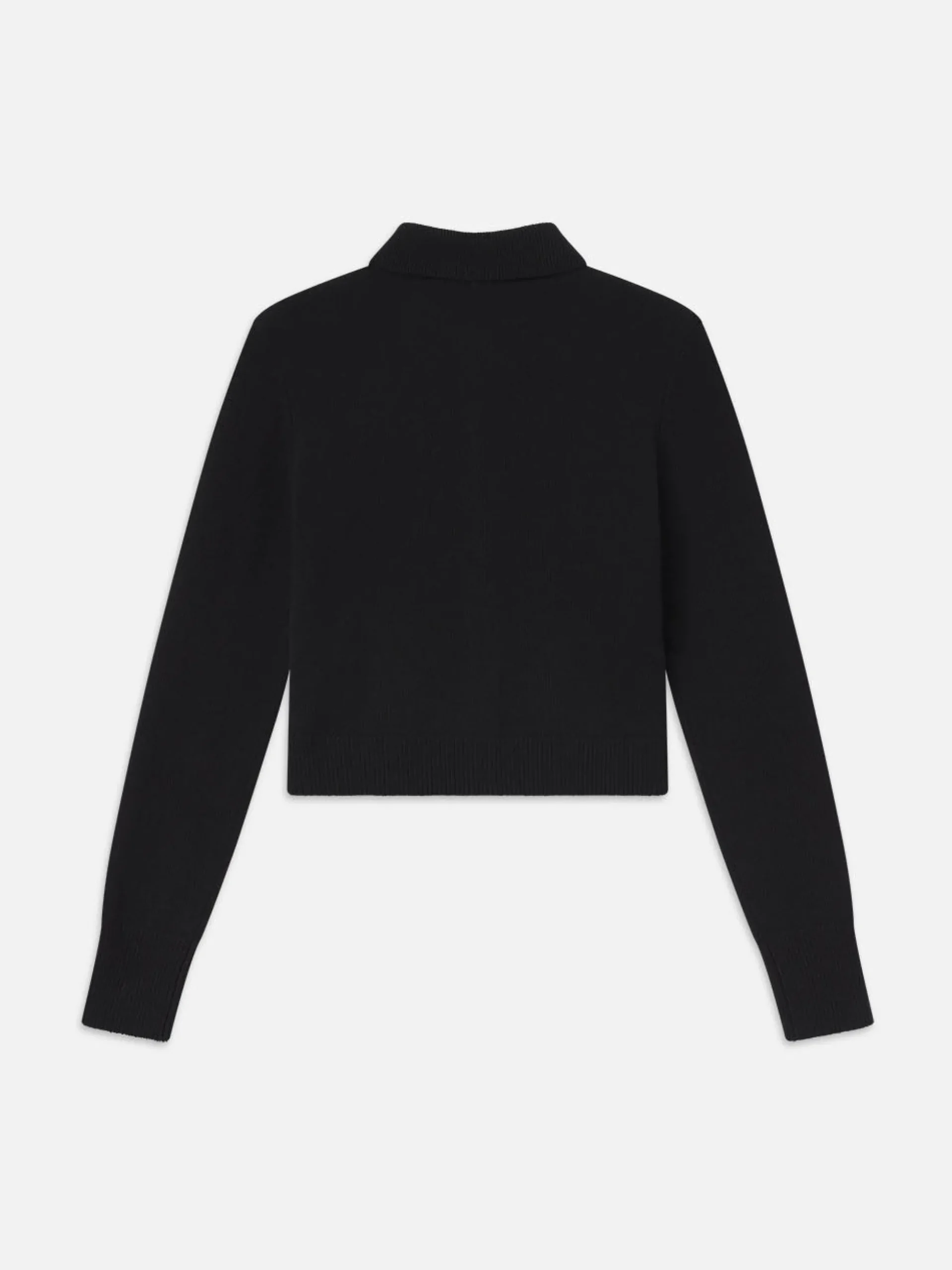 Shrunken Cashmere Cardi in Black