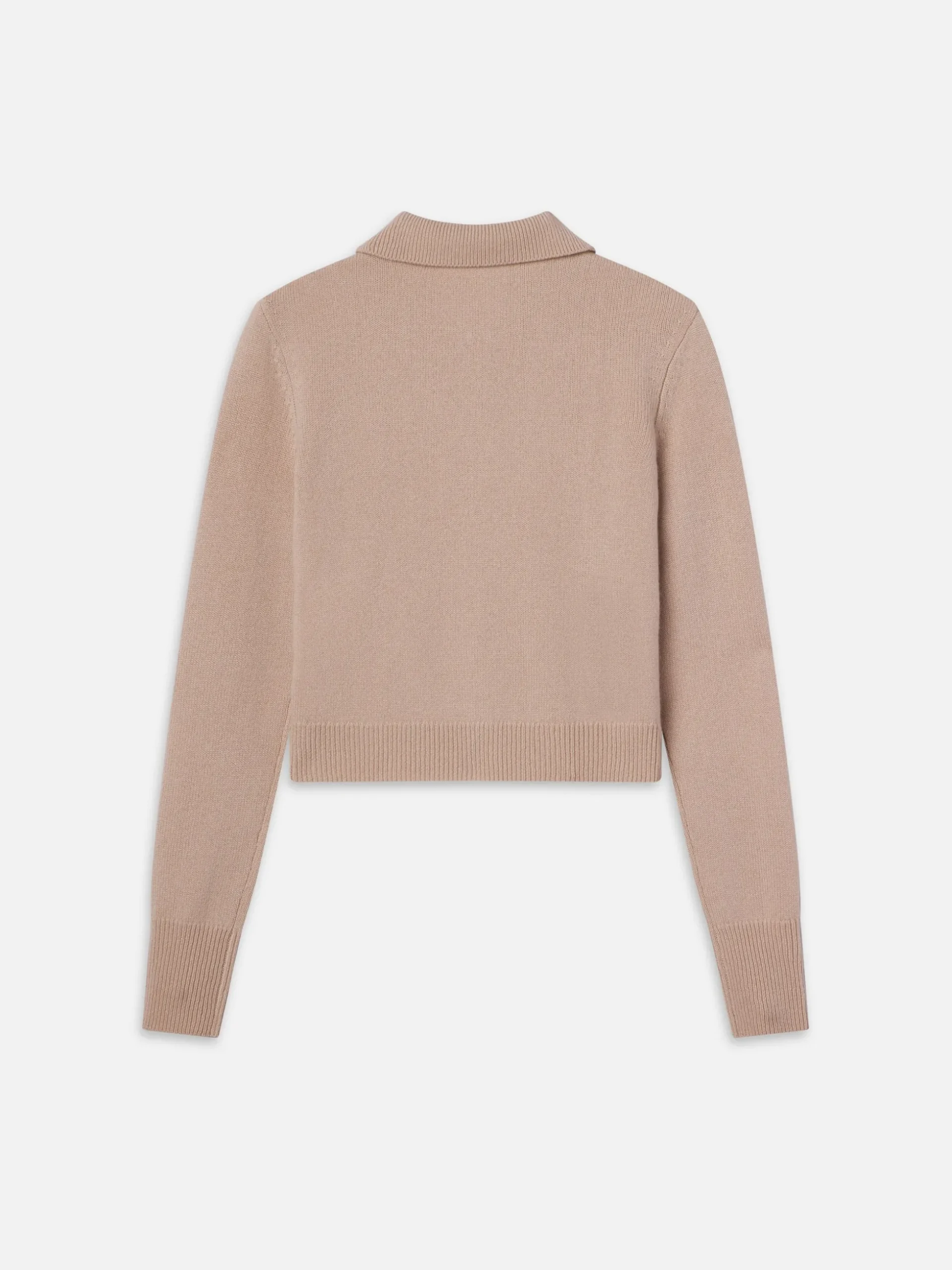 Shrunken Cashmere Cardi in Almond Pink