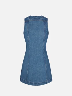 Sleeveless Trucker Pocket Dress in Delaware