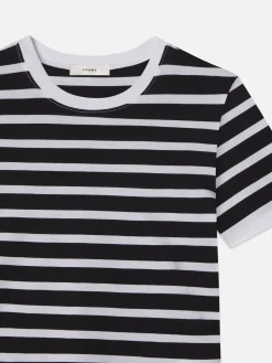 Striped Baby Tee in Black Multi