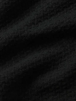 Textured Shirt Jacket in Black