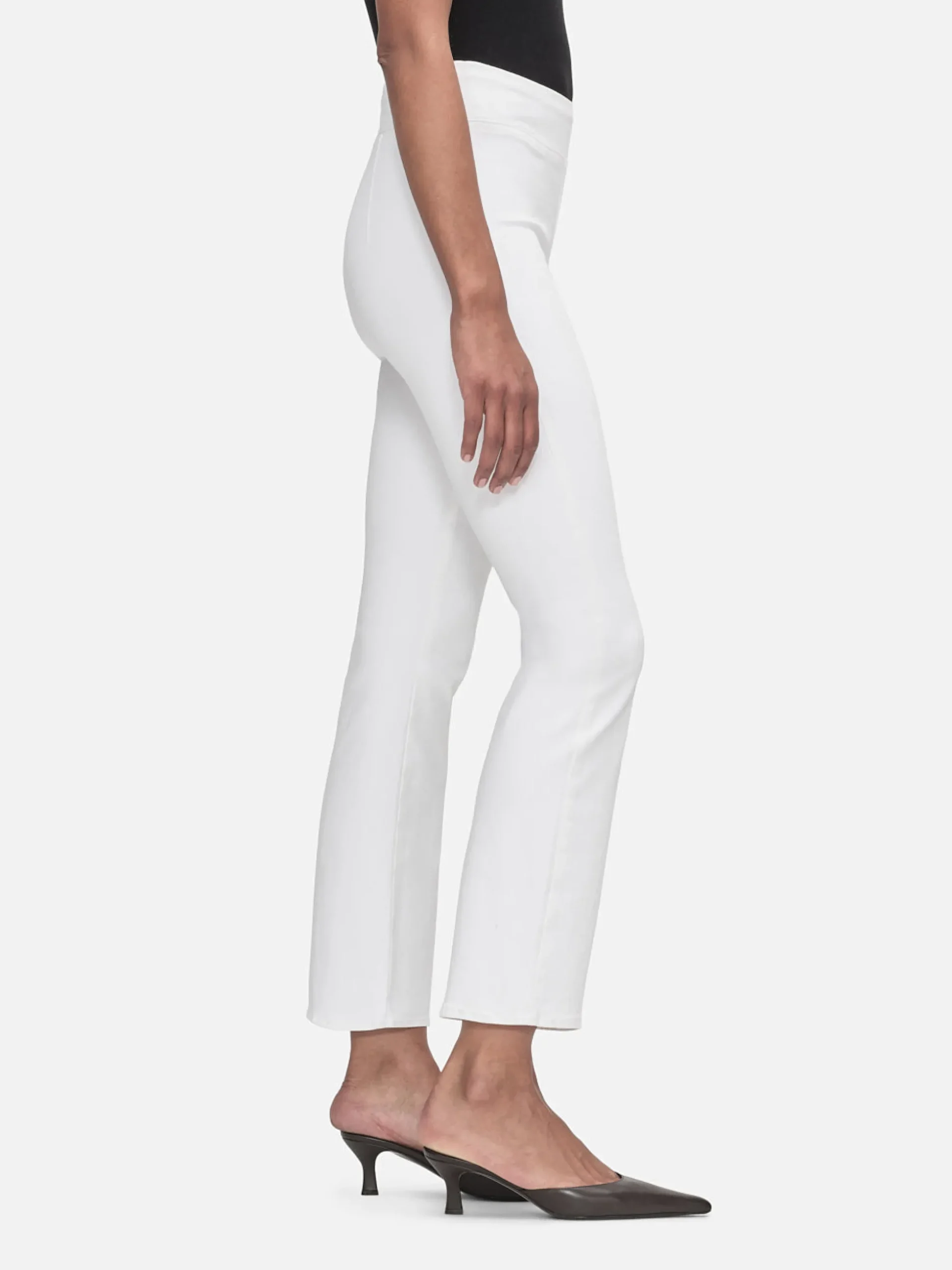The Jetset Crop Mini Boot in White