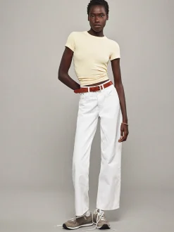 The Slouchy Straight in White