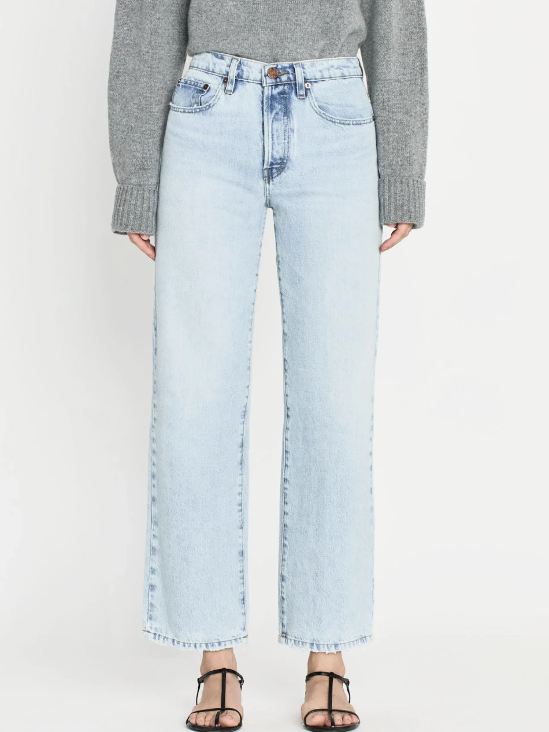 The Slouchy Straight in Fizz Indigo