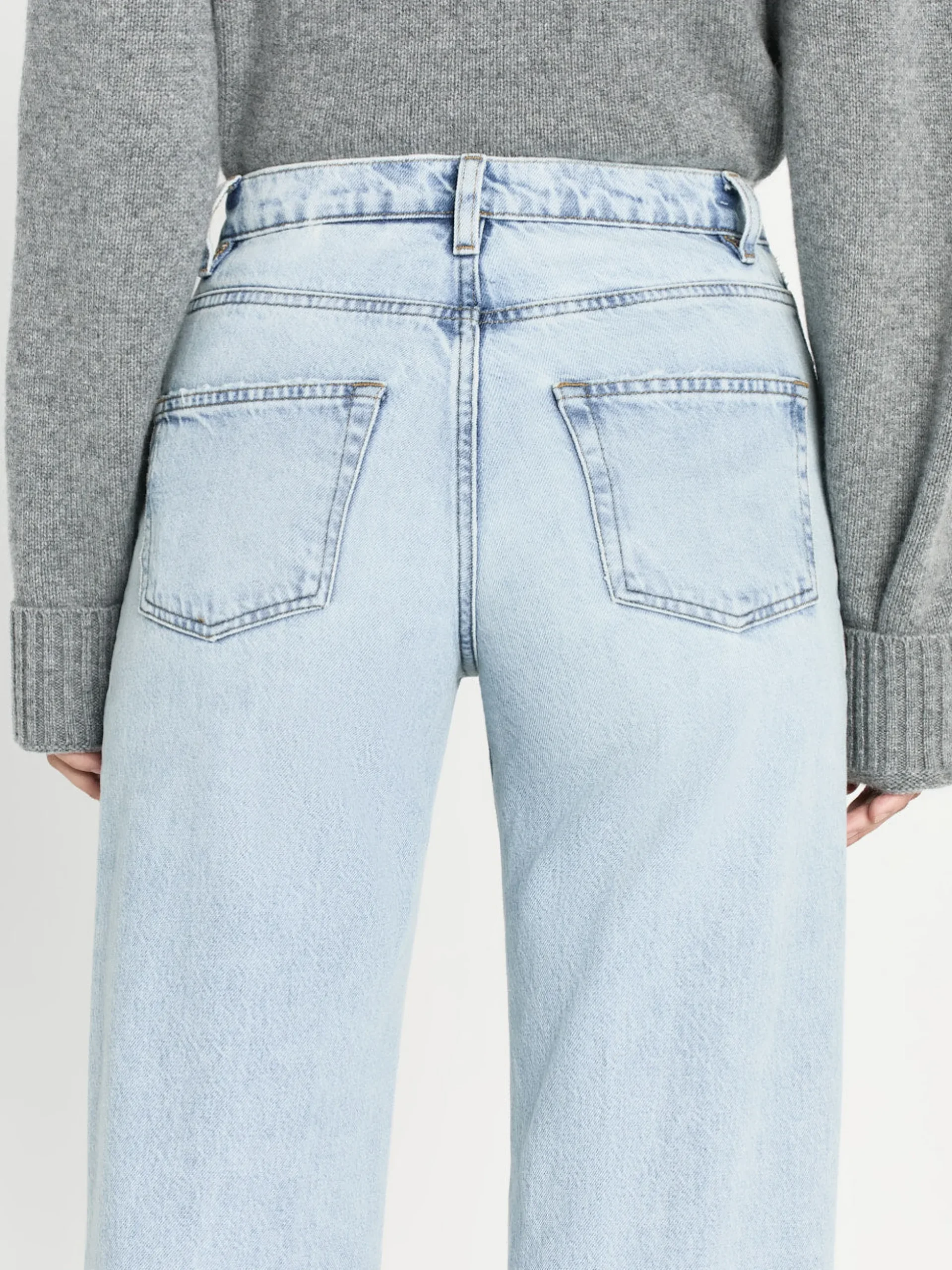 The Slouchy Straight in Fizz Indigo