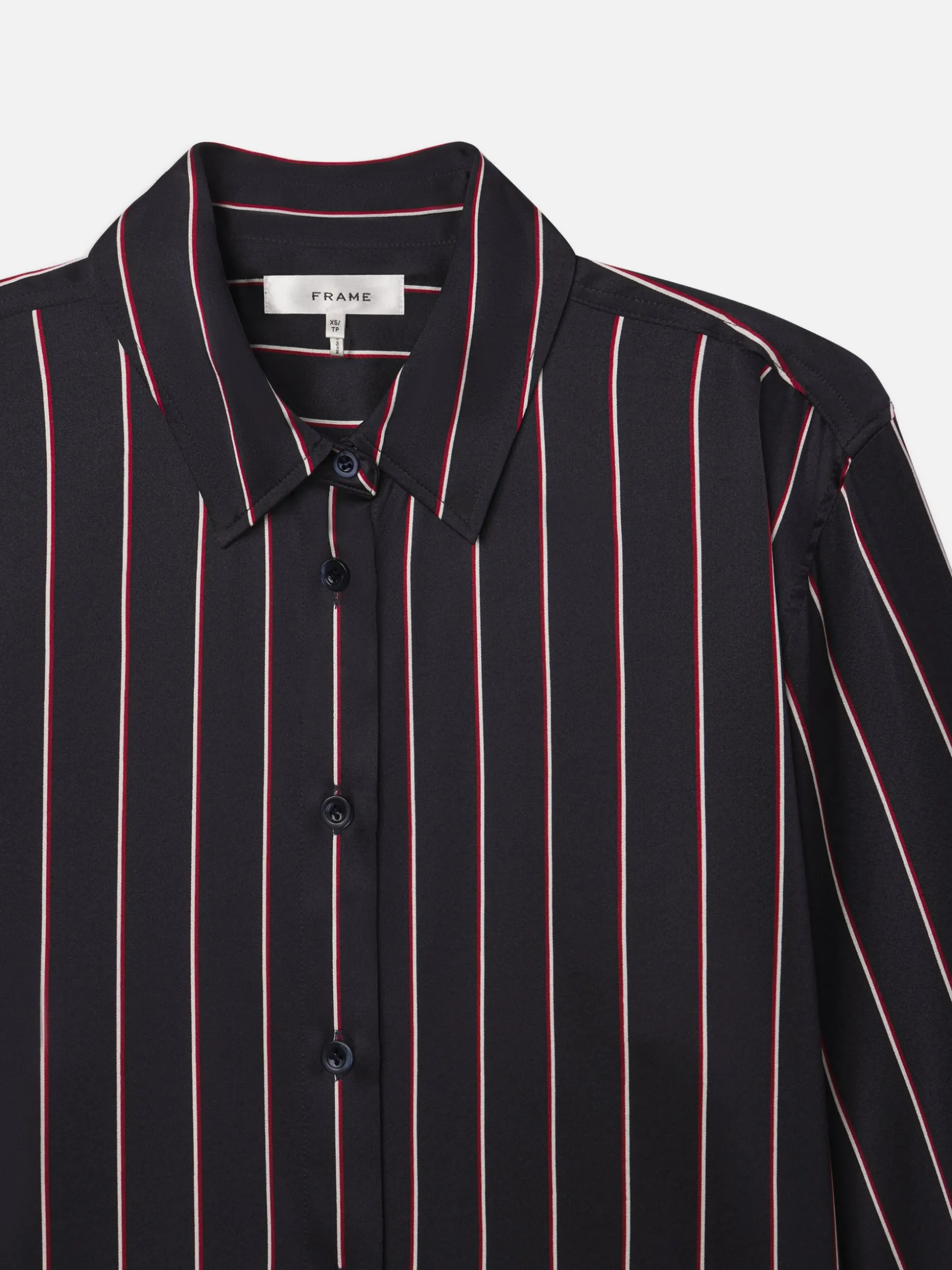The Standard Shirt in Navy Stripe Multi