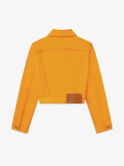 The Tailored Denim Jacket in Marigold