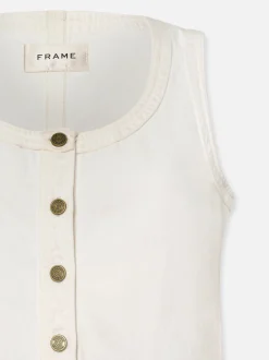 Trapunto Side Pocket Dress in Au Natural Clean