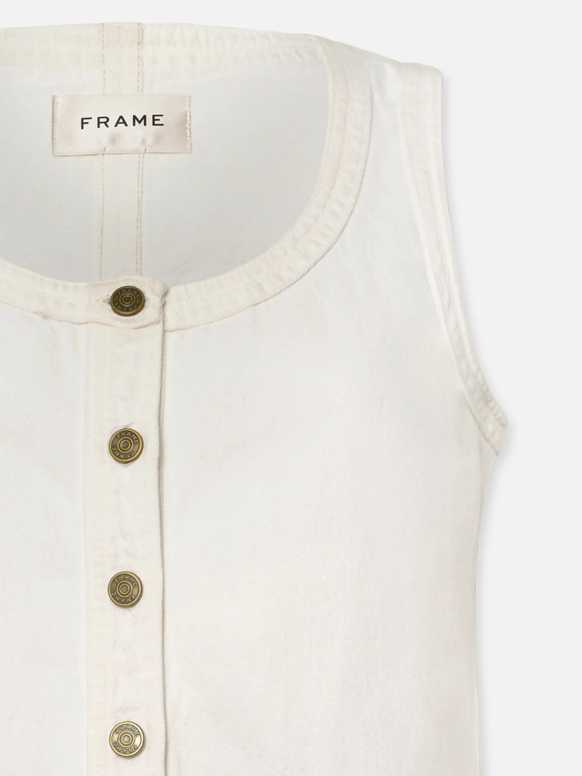 Trapunto Side Pocket Dress in Au Natural Clean