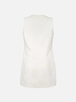 Trapunto Side Pocket Dress in Au Natural Clean