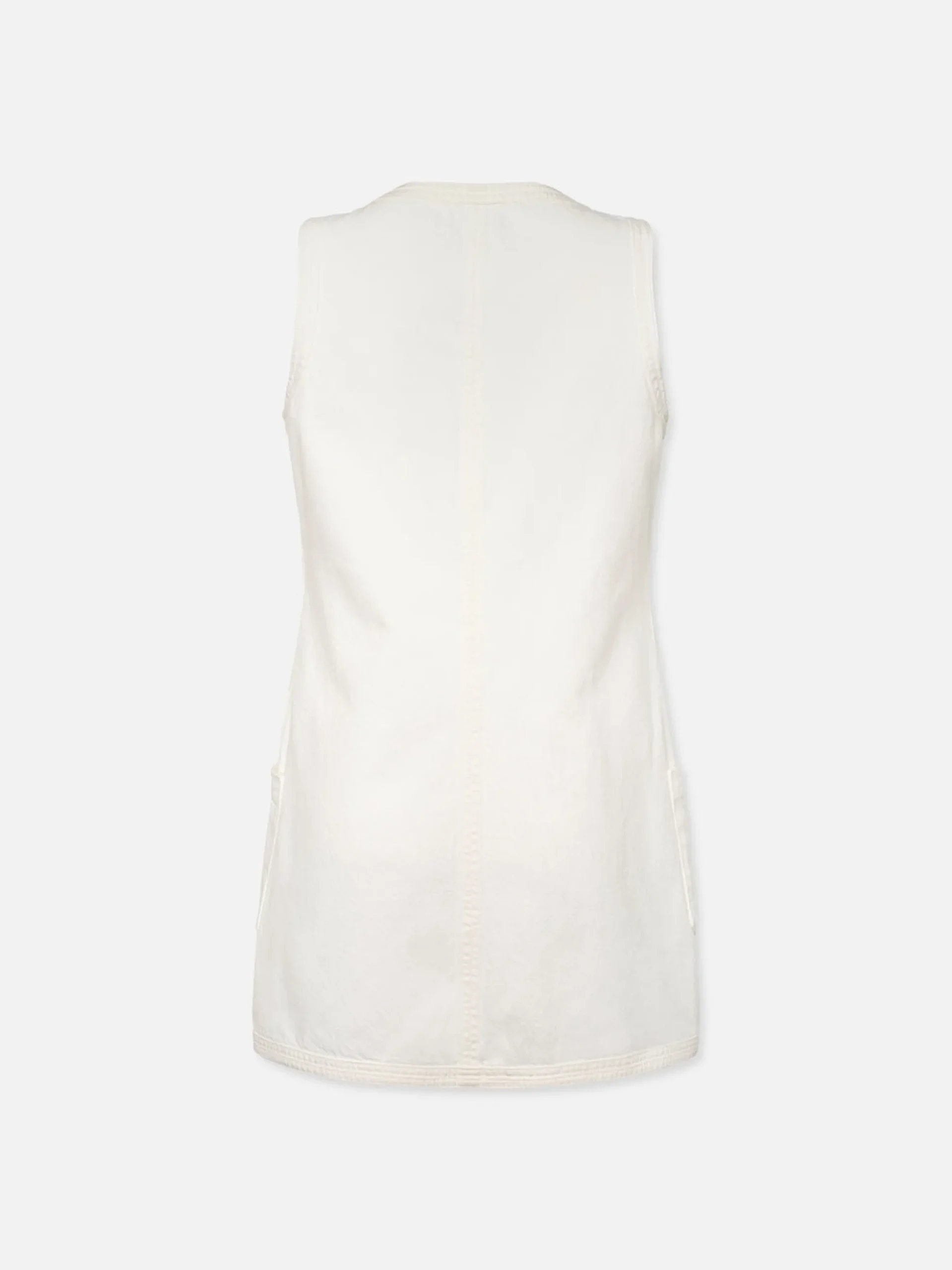 Trapunto Side Pocket Dress in Au Natural Clean