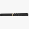 Twist Buckle Belt in Noir