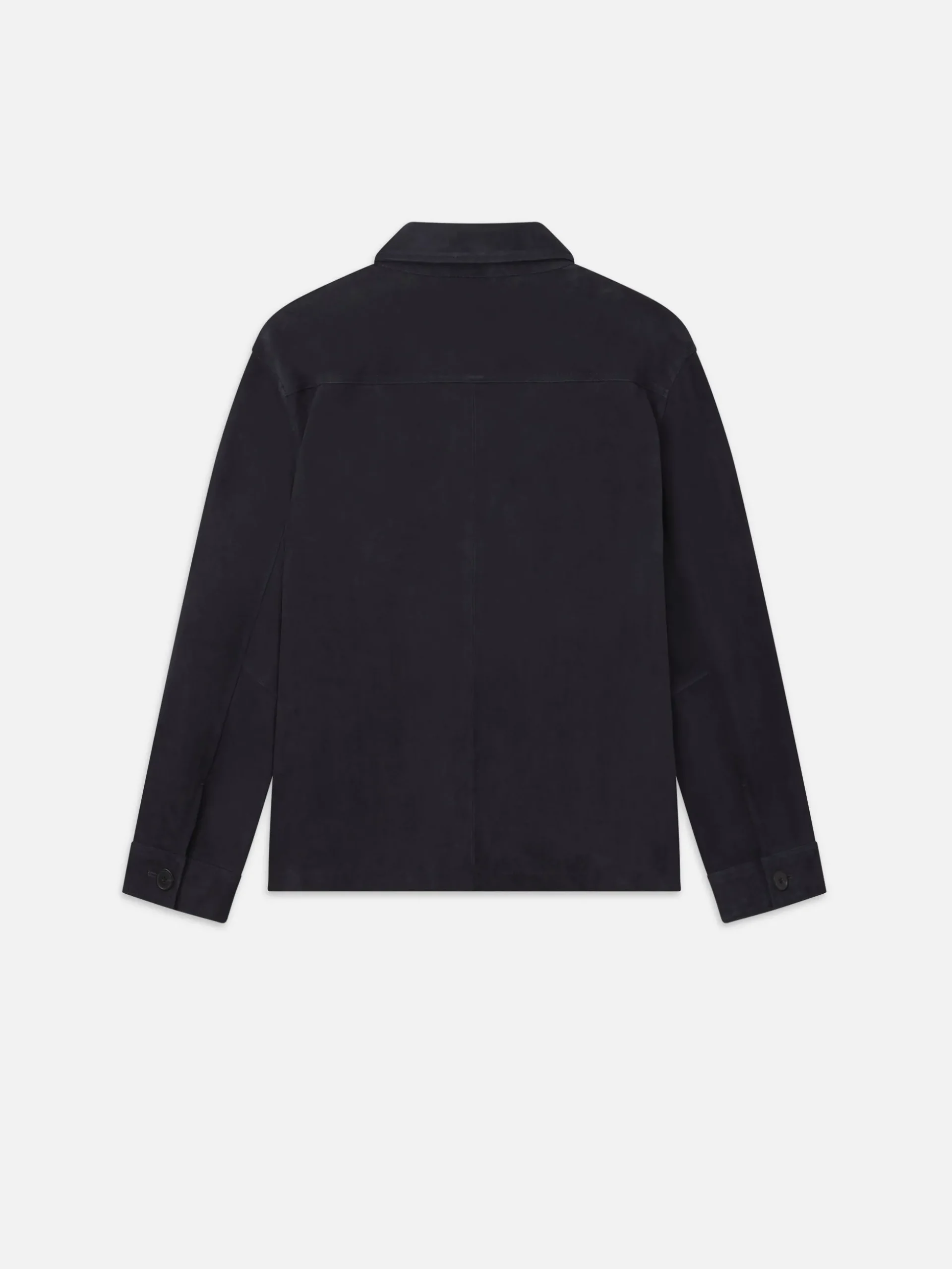 Unlined Suede Chore Coat in Dark Navy